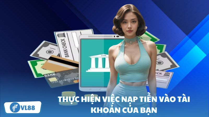 Thực hiện việc nạp tiền vào tài khoản của bạn